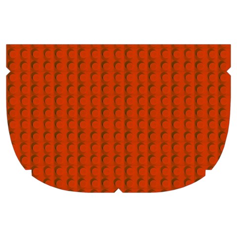 Orange Lego Texture Macro, Orange Dots Background Make Up Case (Large) from ArtsNow.com Side Right