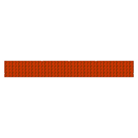 Orange Lego Texture Macro, Orange Dots Background Make Up Case (Large) from ArtsNow.com Zipper Front