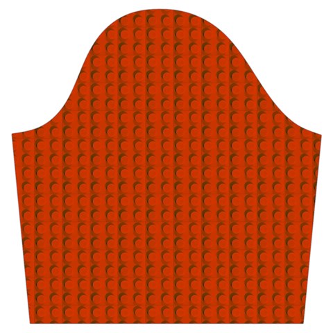 Orange Lego Texture Macro, Orange Dots Background Trumpet Sleeve Cropped Top from ArtsNow.com Sleeve Left