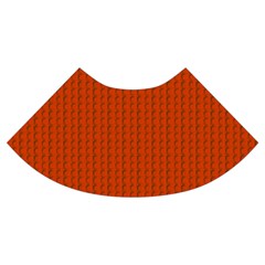 Orange Lego Texture Macro, Orange Dots Background Trumpet Sleeve Cropped Top from ArtsNow.com Cuff Right