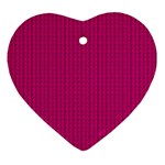 Purple Lego Texture Macro, Purple Dots Background Ornament (Heart)