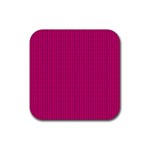 Purple Lego Texture Macro, Purple Dots Background Rubber Coaster (Square)