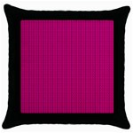 Purple Lego Texture Macro, Purple Dots Background Throw Pillow Case (Black)