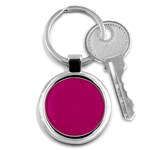 Purple Lego Texture Macro, Purple Dots Background Key Chain (Round)