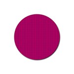 Purple Lego Texture Macro, Purple Dots Background Rubber Coaster (Round)