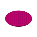 Purple Lego Texture Macro, Purple Dots Background Sticker (Oval)