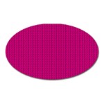 Purple Lego Texture Macro, Purple Dots Background Oval Magnet