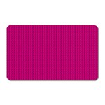 Purple Lego Texture Macro, Purple Dots Background Magnet (Rectangular)