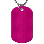 Purple Lego Texture Macro, Purple Dots Background Dog Tag (One Side)