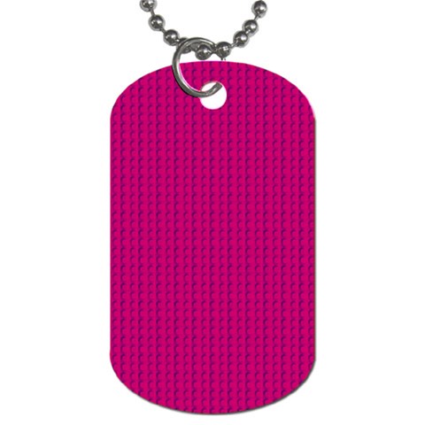 Purple Lego Texture Macro, Purple Dots Background Dog Tag (Two Sides) from ArtsNow.com Front