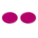 Purple Lego Texture Macro, Purple Dots Background Cufflinks (Oval)