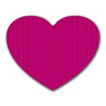 Purple Lego Texture Macro, Purple Dots Background Heart Mousepad