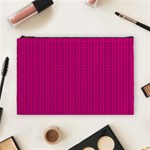 Purple Lego Texture Macro, Purple Dots Background Cosmetic Bag (Large)