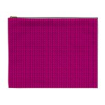 Purple Lego Texture Macro, Purple Dots Background Cosmetic Bag (XL)