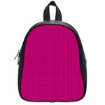 Purple Lego Texture Macro, Purple Dots Background School Bag (Small)