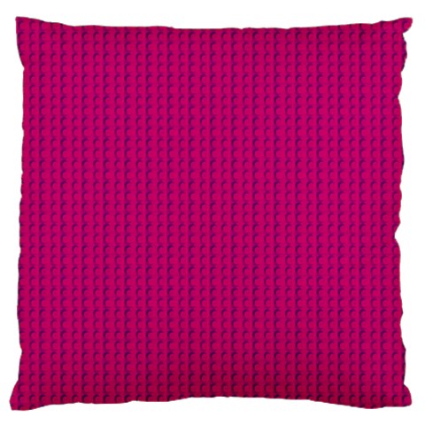 Purple Lego Texture Macro, Purple Dots Background Large Cushion Case (Two Sides) from ArtsNow.com Front