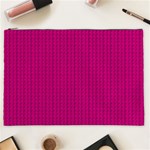 Purple Lego Texture Macro, Purple Dots Background Cosmetic Bag (XXL)