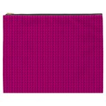 Purple Lego Texture Macro, Purple Dots Background Cosmetic Bag (XXXL)