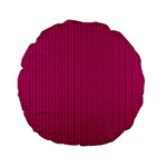 Purple Lego Texture Macro, Purple Dots Background Standard 15  Premium Flano Round Cushions