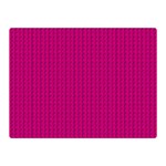 Purple Lego Texture Macro, Purple Dots Background Two Sides Premium Plush Fleece Blanket (Mini)