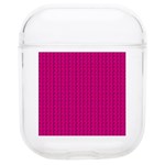 Purple Lego Texture Macro, Purple Dots Background Soft TPU AirPods 1/2 Case