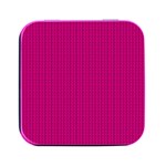 Purple Lego Texture Macro, Purple Dots Background Square Metal Box (Black)