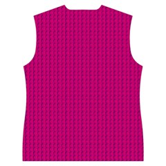 Purple Lego Texture Macro, Purple Dots Background Women s Button Up Vest from ArtsNow.com Back