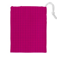 Purple Lego Texture Macro, Purple Dots Background Drawstring Pouch (5XL) from ArtsNow.com Front