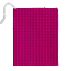 Purple Lego Texture Macro, Purple Dots Background Drawstring Pouch (5XL) from ArtsNow.com Back