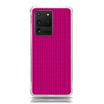 Purple Lego Texture Macro, Purple Dots Background Samsung Galaxy S20 Ultra 6.9 Inch TPU UV Case