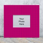 Purple Lego Texture Macro, Purple Dots Background White Wall Photo Frame 5  x 7 