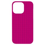 Purple Lego Texture Macro, Purple Dots Background iPhone 14 Pro Max Black UV Print Case