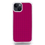 Purple Lego Texture Macro, Purple Dots Background iPhone 14 TPU UV Print Case