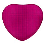 Purple Lego Texture Macro, Purple Dots Background Heart Glass Fridge Magnet (4 pack)