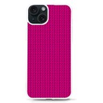 Purple Lego Texture Macro, Purple Dots Background iPhone 15 TPU UV Print Case