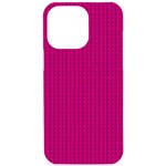 Purple Lego Texture Macro, Purple Dots Background iPhone 15 Pro Max Black UV Print PC Hardshell Case