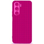 Purple Lego Texture Macro, Purple Dots Background Samsung Galaxy S24 Plus 6.7 Inch Black TPU UV Case