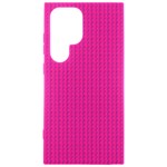 Purple Lego Texture Macro, Purple Dots Background Samsung Galaxy S24 Ultra 6.9 Inch Black TPU UV Case