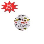 Pattern Seamless Texture Cartoon 1  Mini Magnets (100 pack) 