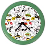 Pattern Seamless Texture Cartoon Color Wall Clock