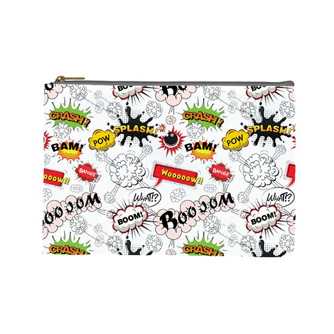 Pattern Seamless Texture Cartoon Cosmetic Bag (Large) from ArtsNow.com Front