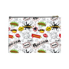 Pattern Seamless Texture Cartoon Cosmetic Bag (Large) from ArtsNow.com Back