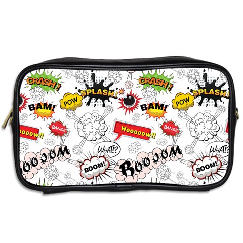 Pattern Seamless Texture Cartoon Toiletries Bag (Two Sides) from ArtsNow.com Back