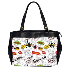 Pattern Seamless Texture Cartoon Oversize Office Handbag (2 Sides) from ArtsNow.com Front