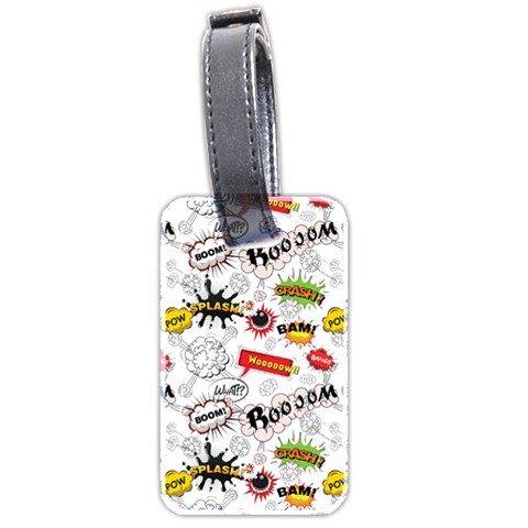 Pattern Seamless Texture Cartoon Luggage Tag (two sides) from ArtsNow.com Front