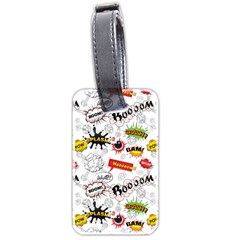 Pattern Seamless Texture Cartoon Luggage Tag (two sides) from ArtsNow.com Front