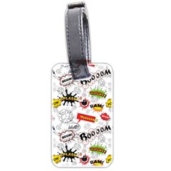 Pattern Seamless Texture Cartoon Luggage Tag (two sides) from ArtsNow.com Back