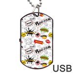 Pattern Seamless Texture Cartoon Dog Tag USB Flash (One Side)