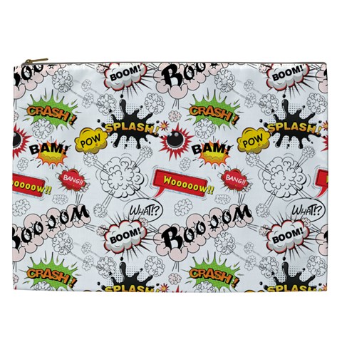 Pattern Seamless Texture Cartoon Cosmetic Bag (XXL) from ArtsNow.com Front