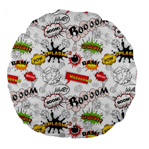 Pattern Seamless Texture Cartoon Large 18  Premium Round Cushions from ArtsNow.com Back